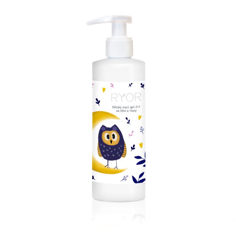 Ryor - Детский гель для мытья 2 в 1 для тела и волос (детская косметика)