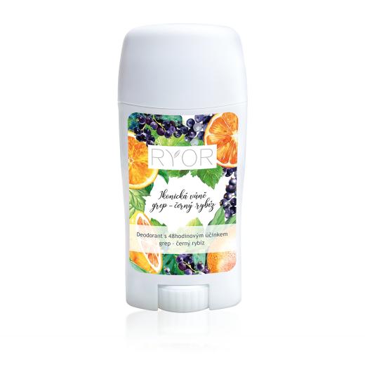 Deodorant 48-Hour Protection with Scent of Grapefruit and Black Currant