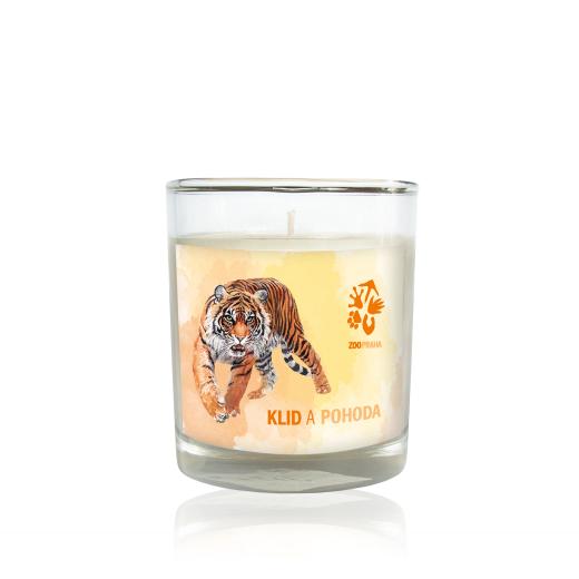 ZOO svíčka Tygr - Santalové dřevo