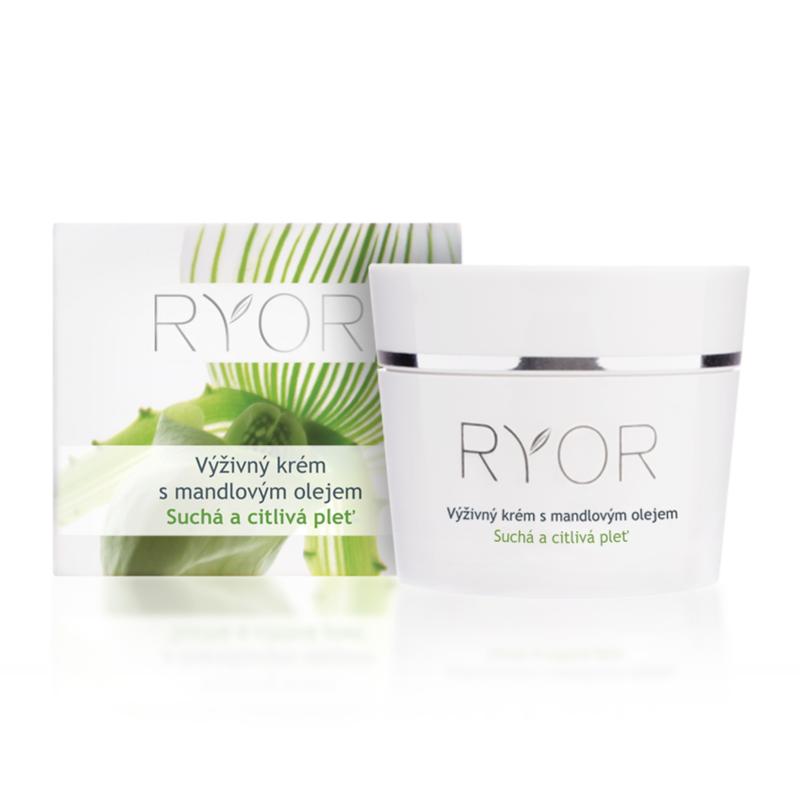 Ryor - Výživný krém s mandlovým olejem (Suchá a citlivá pleť)