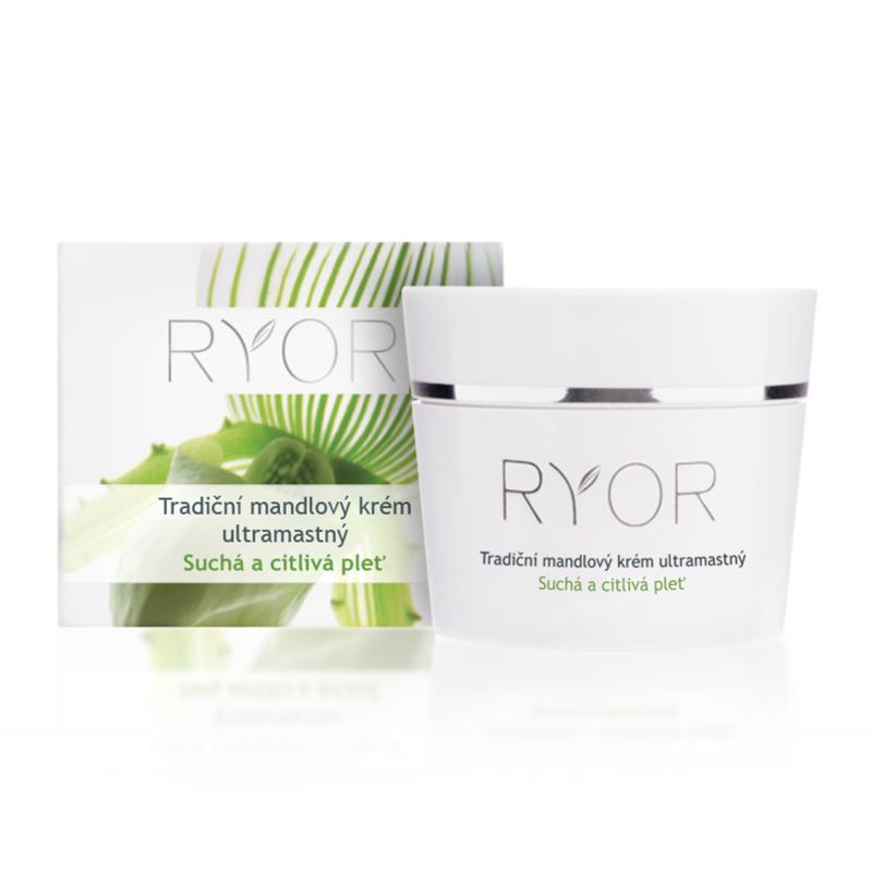 Ryor - Tradičný mandľový krém ultramastný (Suchá a citlivá pleť)